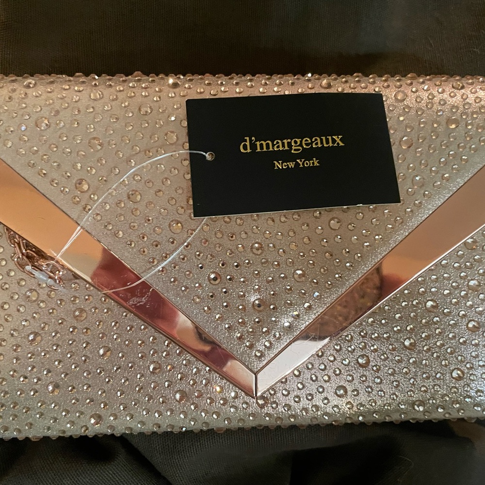NEW d’margeauxWomen's Gold Clutch Bag